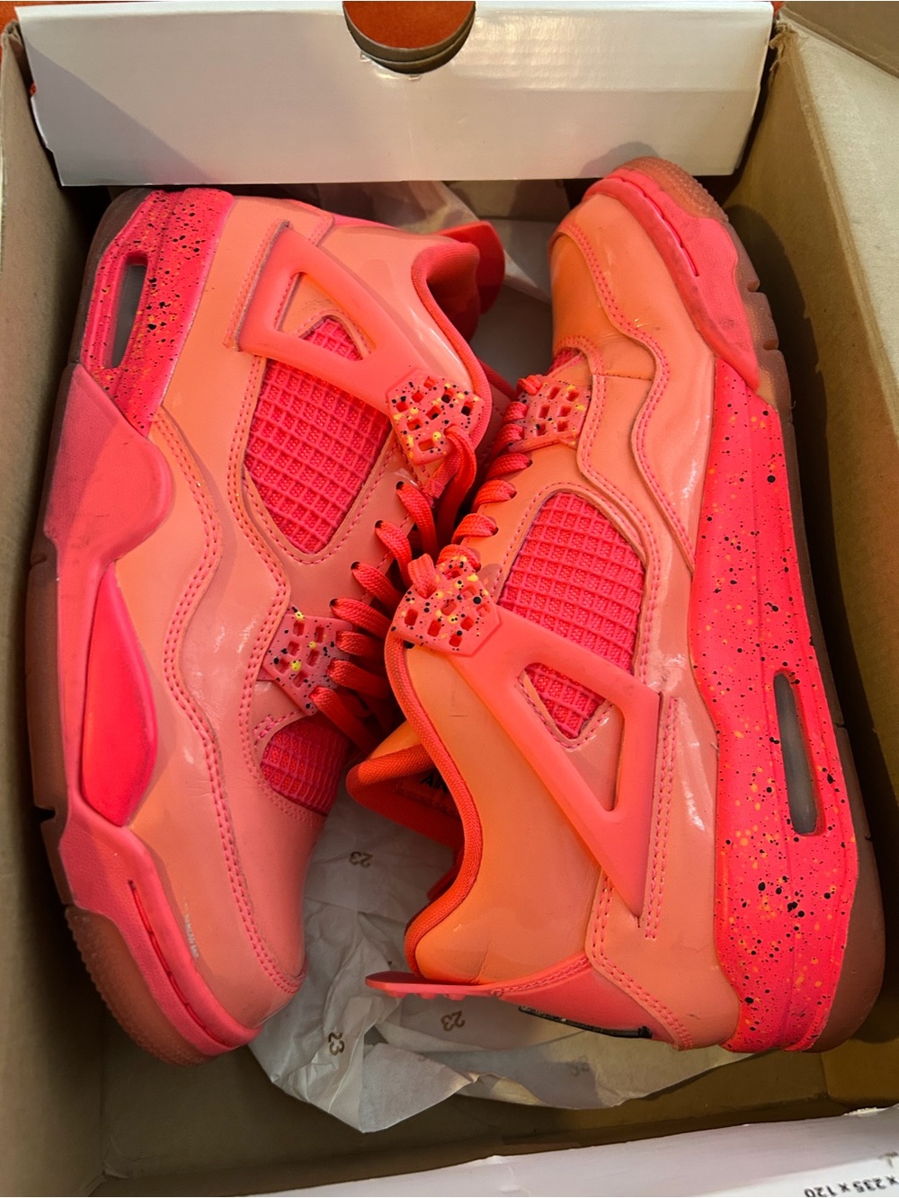Women’s Bright Pink Retro Athletic Jordans (neon pink)